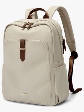 GOLF Apricot Backpack with Brown Trim